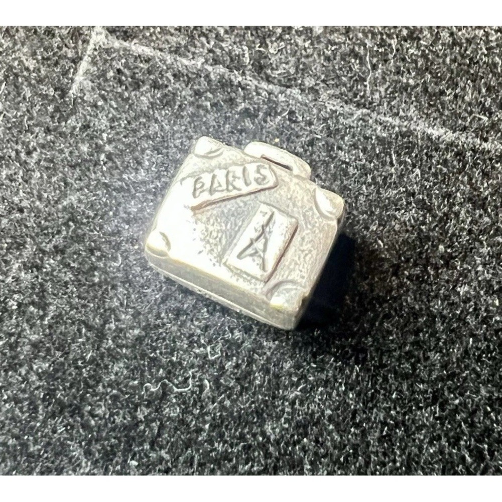 Authentic Pandora Sterling Silver 925 ALE Charm PARIS SUITCASE #790362 - Retired
